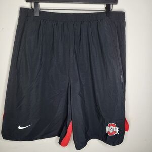 Nike Ohio State Men's Black Athletic Shorts Dri Fit Size XXL